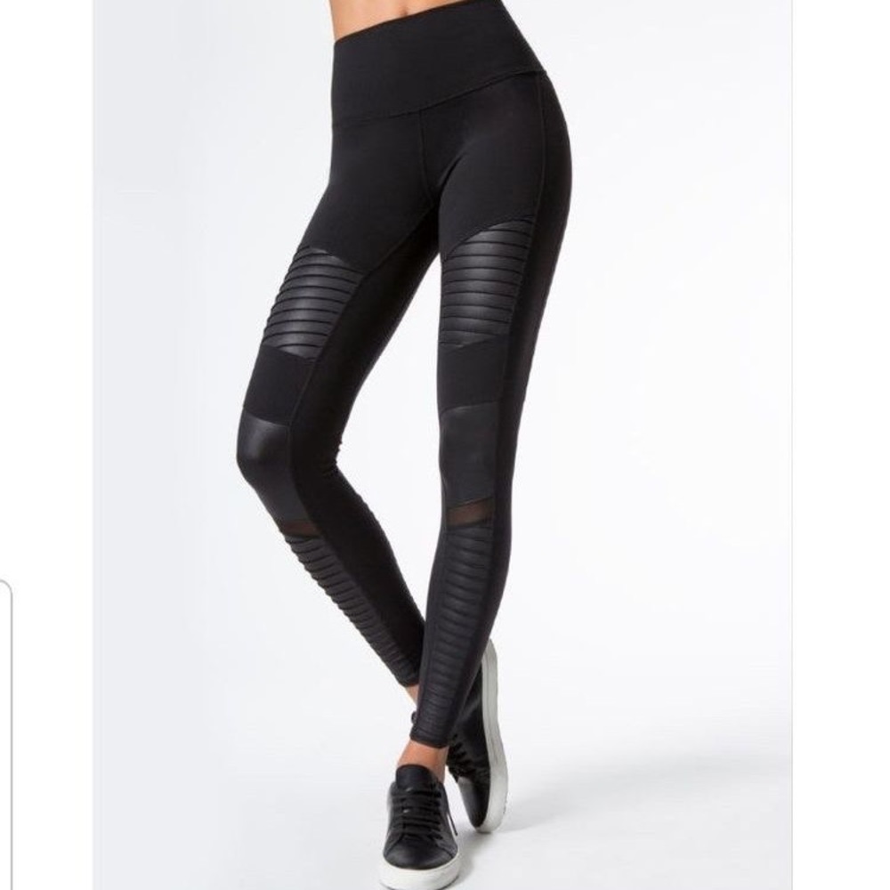 Alo Yoga Black Moto Legging XXS